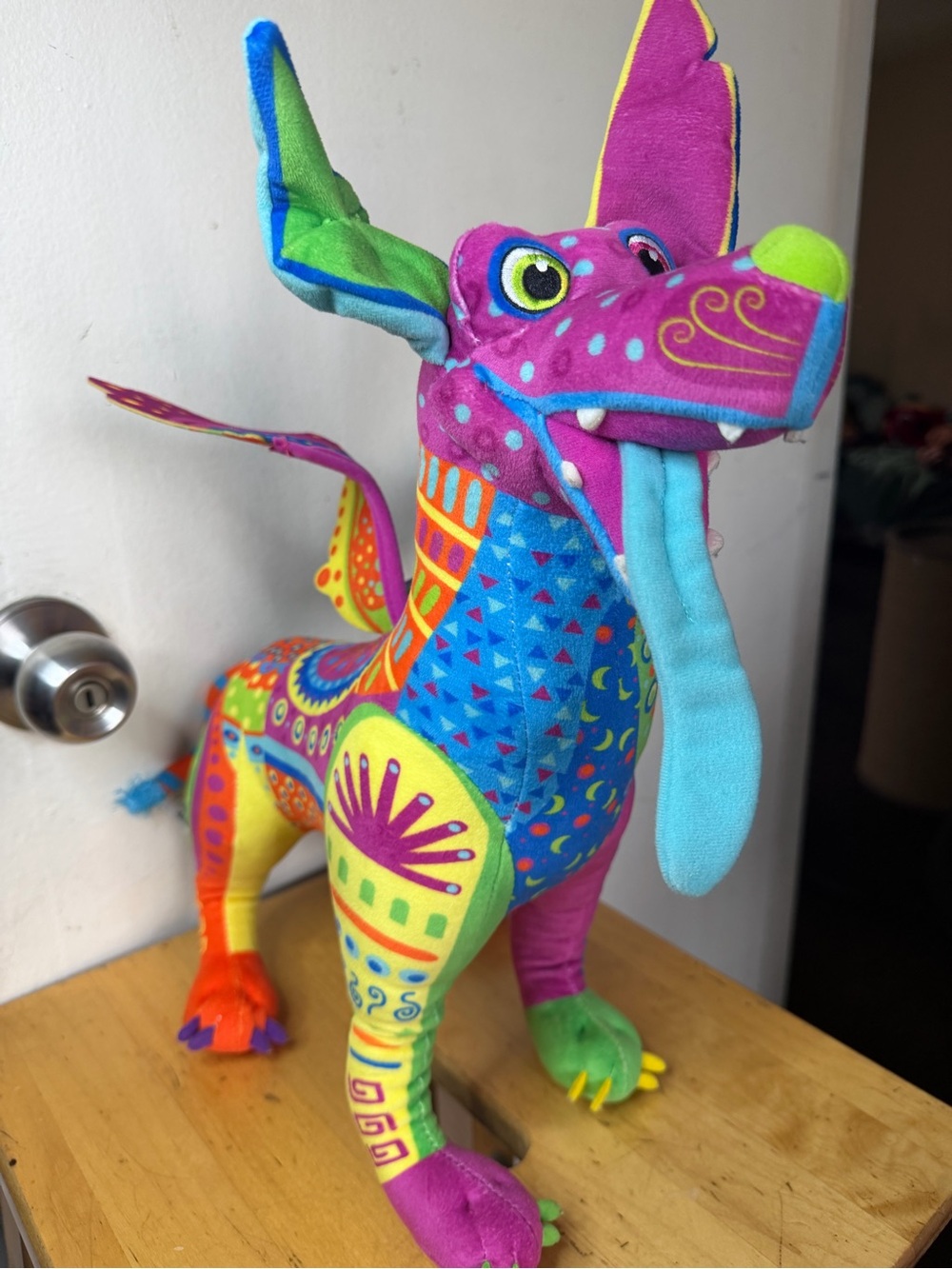 Disney Dante Coco Plush Alebrije Colorful Dog Spirit Guide Stuffed Animal